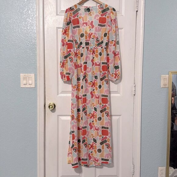 Beach Riot X Revolve Shiloh Cover-Up Dress in Abstract Shapes Size Large - Picture 7 of 7